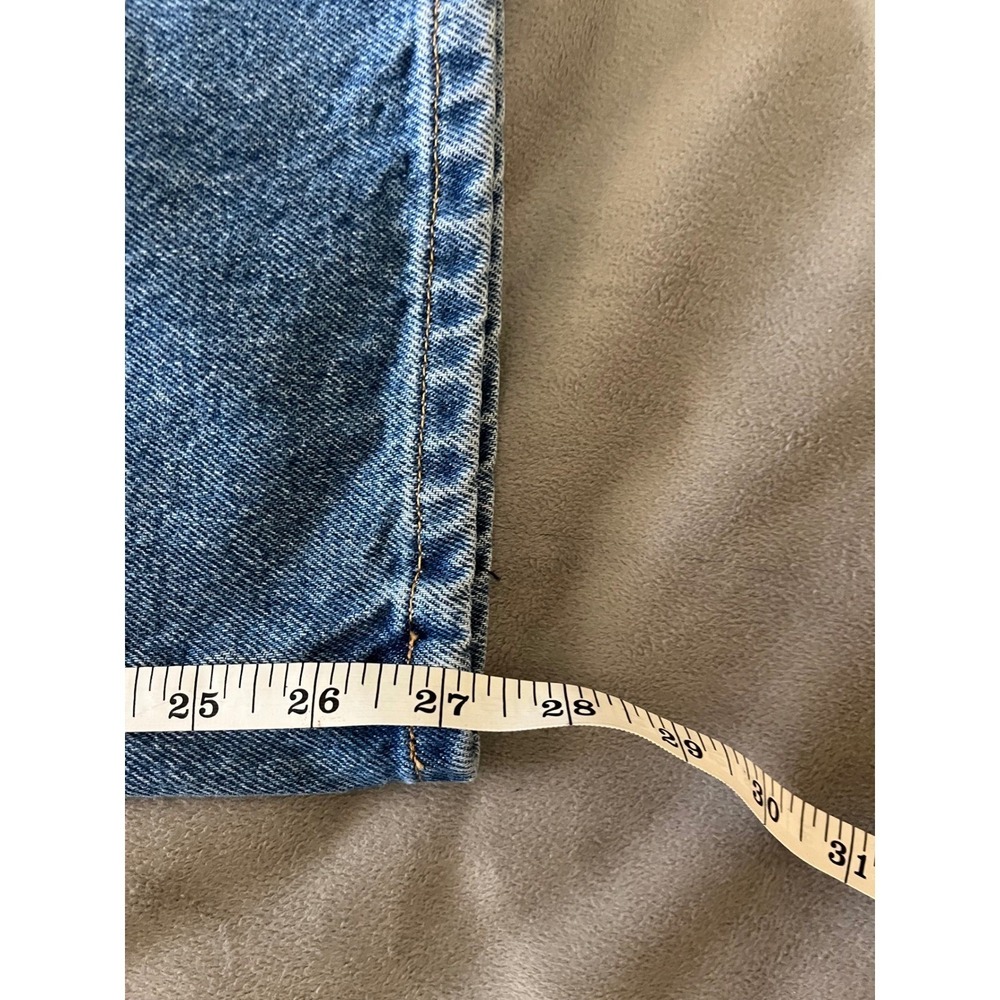 LL Bean Straight Fit Jeans Womens 14 PET Medium Wash Blue Denim 100% Cotton - Picture 5 of 6
